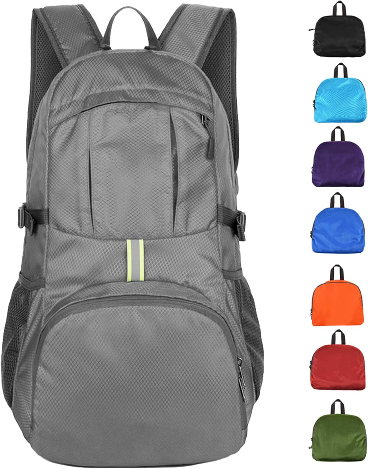 30L Hiking Daypack,Water Resistant Lightweight Packable Foldable Backpack for Travel Camping Outdoor