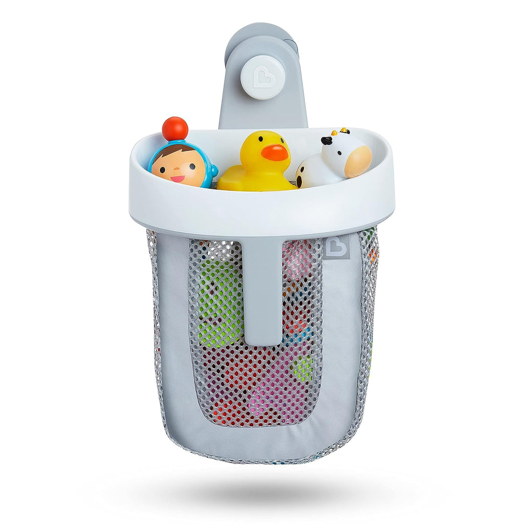 ® Super Scoop™ Hanging Bath Toy Storage with Quick Drying Mesh, Grey