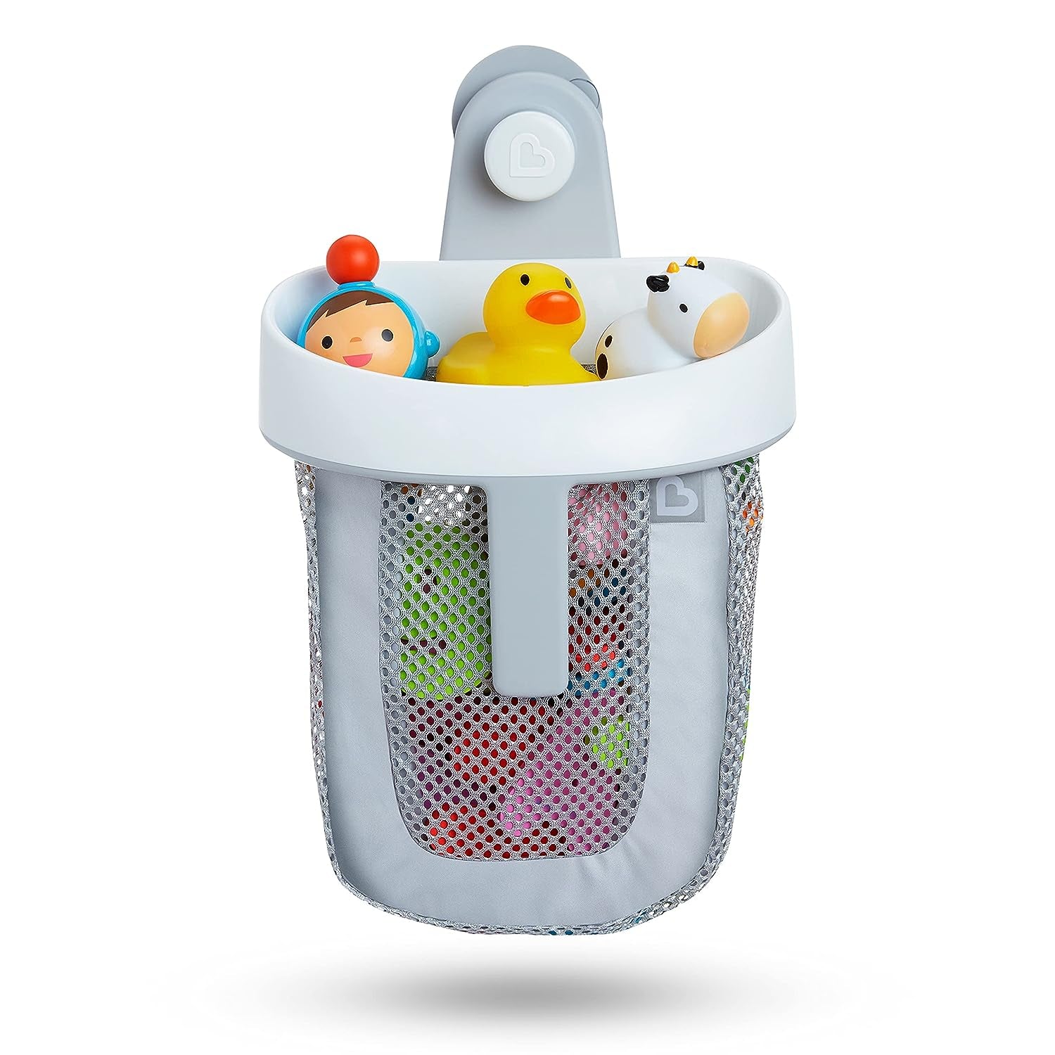 ® Super Scoop™ Hanging Bath Toy Storage with Quick Drying Mesh, Grey