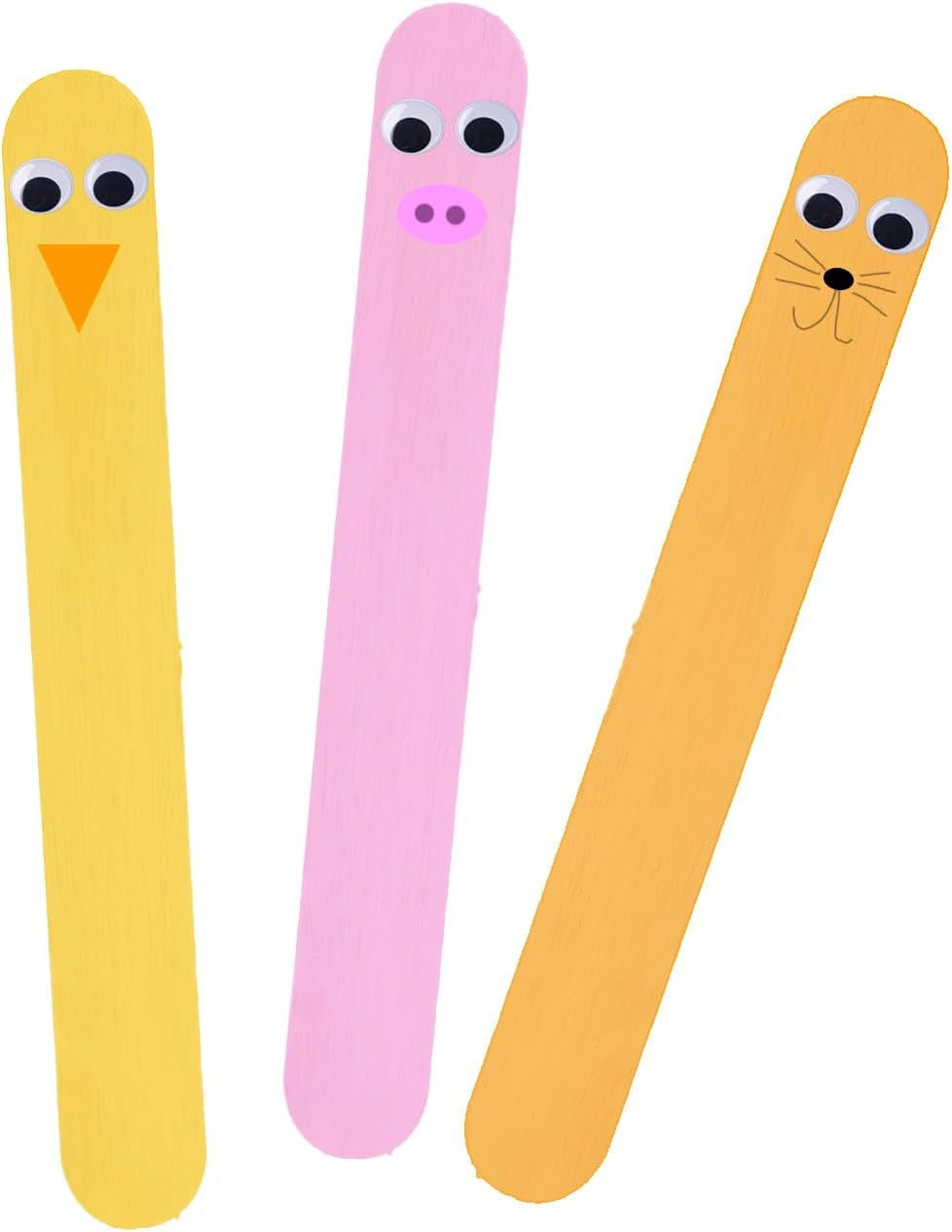 50 PCS Jumbo Wood Craft Sticks – 150Mm X 17Mm Natural Wooden Popsicle Sticks for DIY Arts & Crafts, Creative Projects, and Classroom Activities