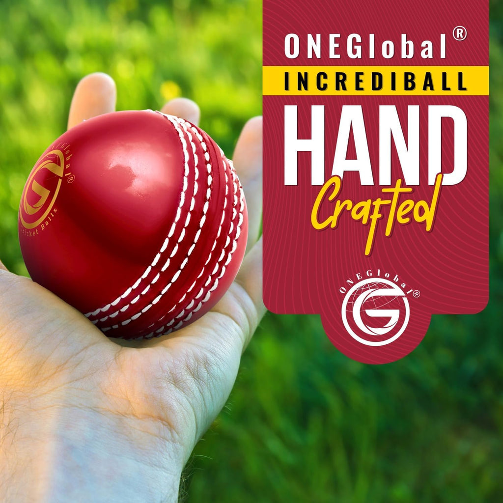 Incrediball Soft Practice Cricket Ball | Outdoor & Indoor Rubber Cricket Ball with Core & Stitched Seam | for Practice, Honing Skills & Family Fun