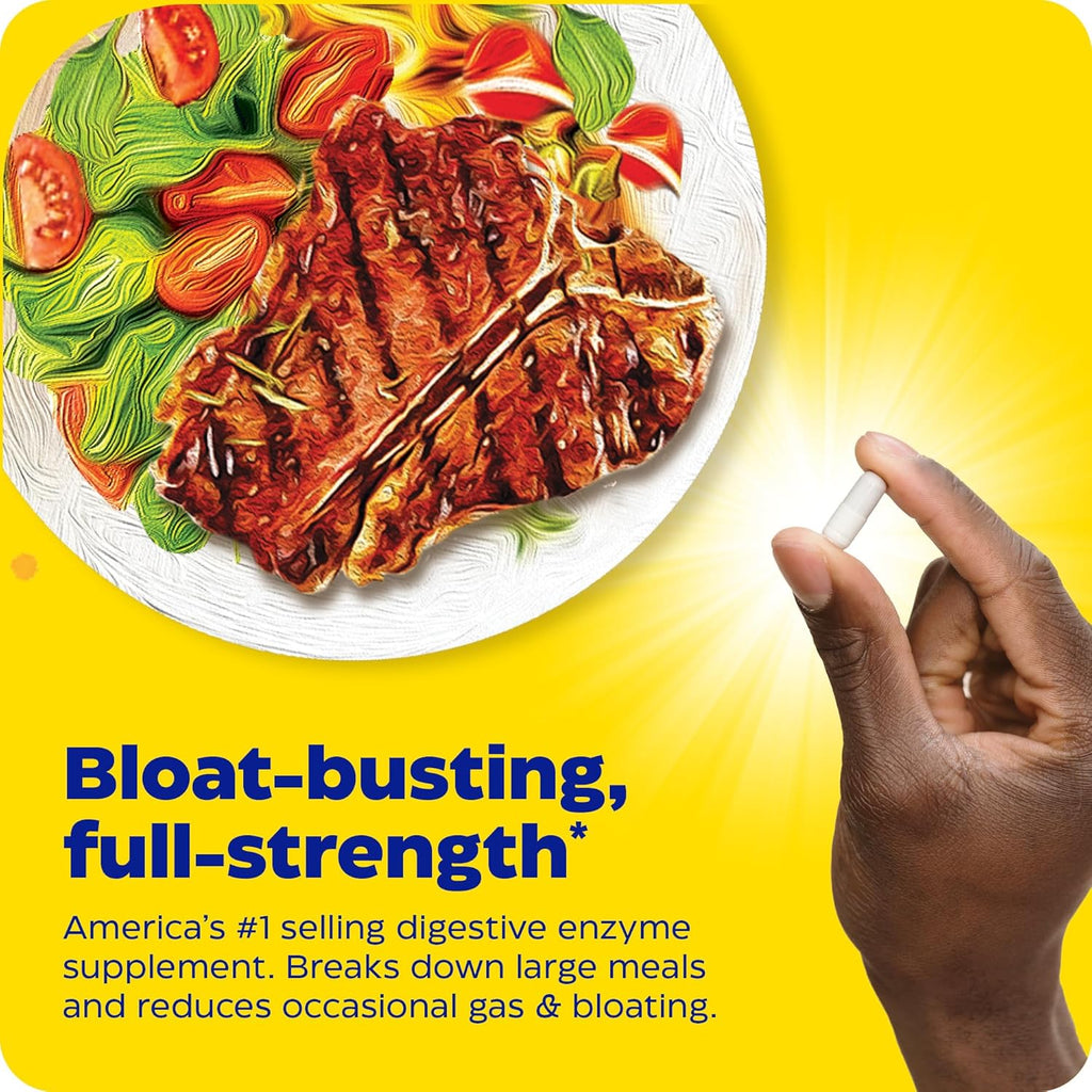 Digest Gold + Atpro, Maximum Strength Digestive Enzymes, Helps Digest Large Meals, for Gas and Bloating, 240 Capsules
