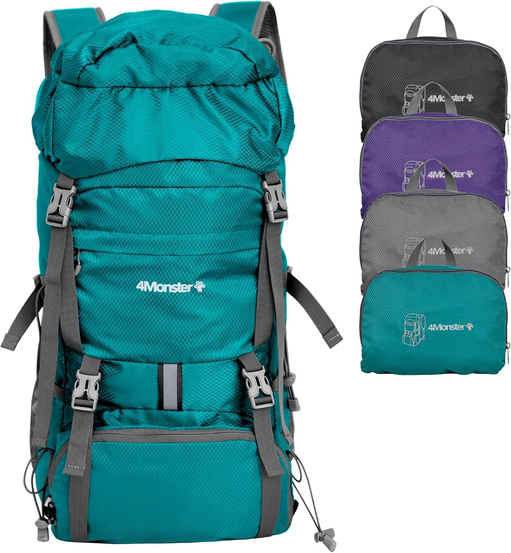 Portable Hiking Backpack,Lightweight Packable Hiking Daypack,Water Resistant Carry on Backpack for Travel Camping Outdoor (32L, Green)