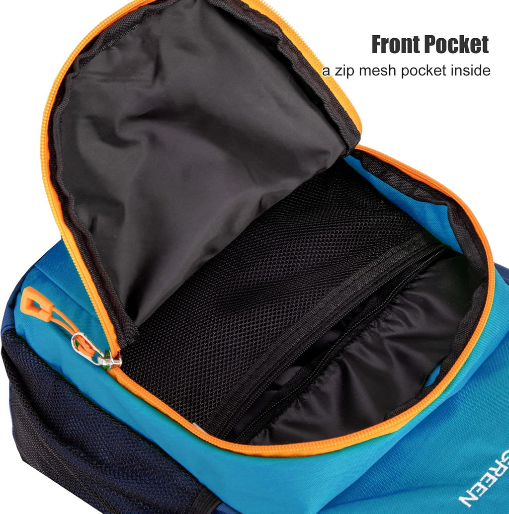 Little Kids Hiking Backpack, Toddler Backpack for Boys or Girls, Ideal for a Day Outdoor Adventures (Blue, Kids - Medium)