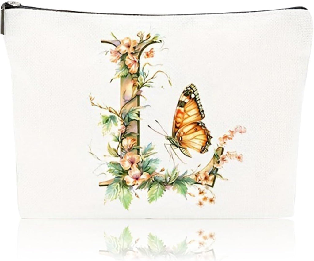 Small Makeup Bag for Handbag, Travel Toiletry Organiser, Makeup Brush Pouch Cosmetic Bags, Music Alphabet Animal Theme Bag, Compact Portable Storage for Women Girls