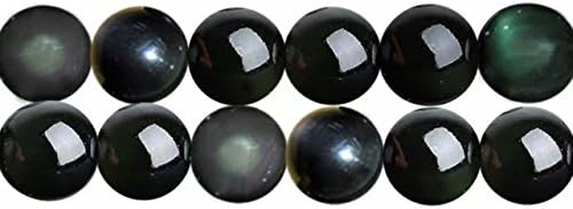 Rainbow Black Obsidian Semi Precious Stone round 6Mm Beads to Make Handmade Jewellery Sold by One Strand 15 Inch APX 60 Pcs