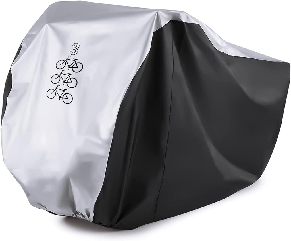 for 3 Bike Cycle Bicycle Rain Waterproof UV Protection Triple Bikes Cover All Weather Dust Resistant