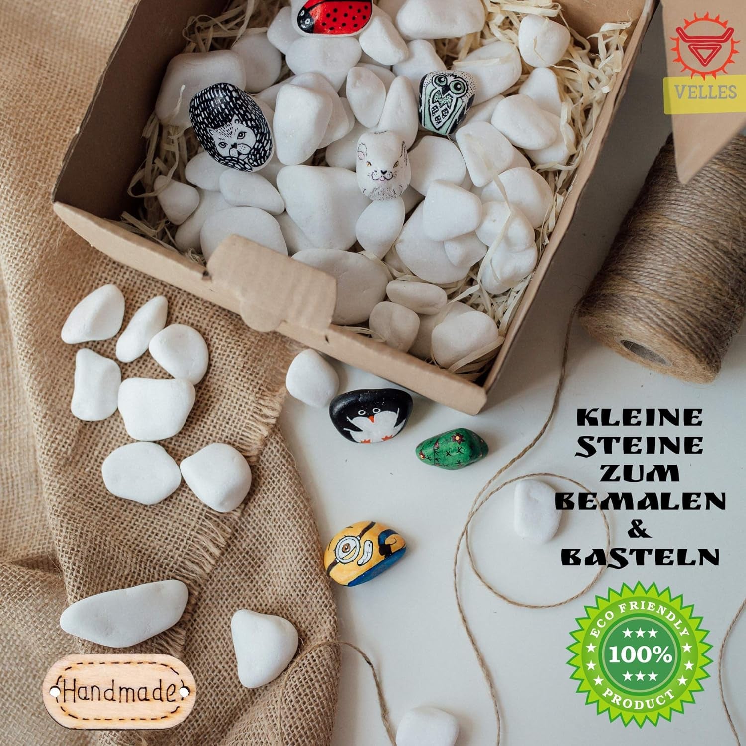 Small Stones for Garden Plant Pots & Painting Pebbles White Natural Rock for Paint Pebble Large Rocks Marble Gravel to Decorative Stone Aquarium Decor