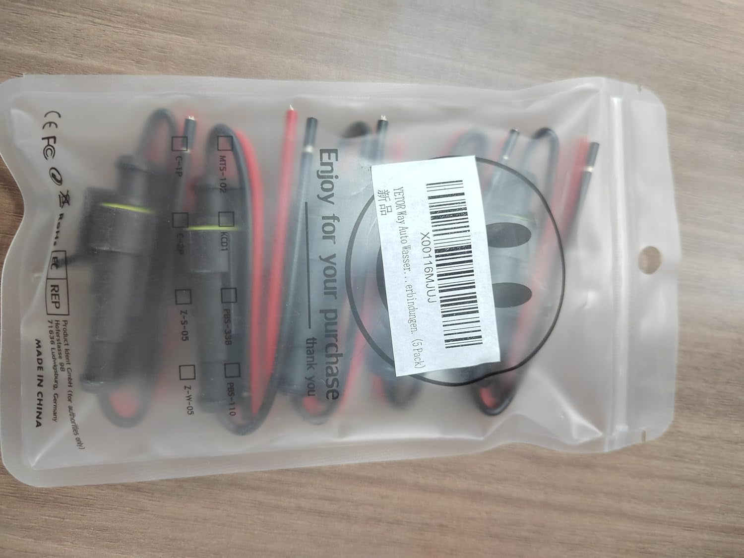 Way Car Waterproof Electrical Connector,2 Pin Plug Auto Electrical Wire Connectors with Wire 16 AWG Marine for Car, Truck, Boat, and Other Wire Connections.(5 Pack)