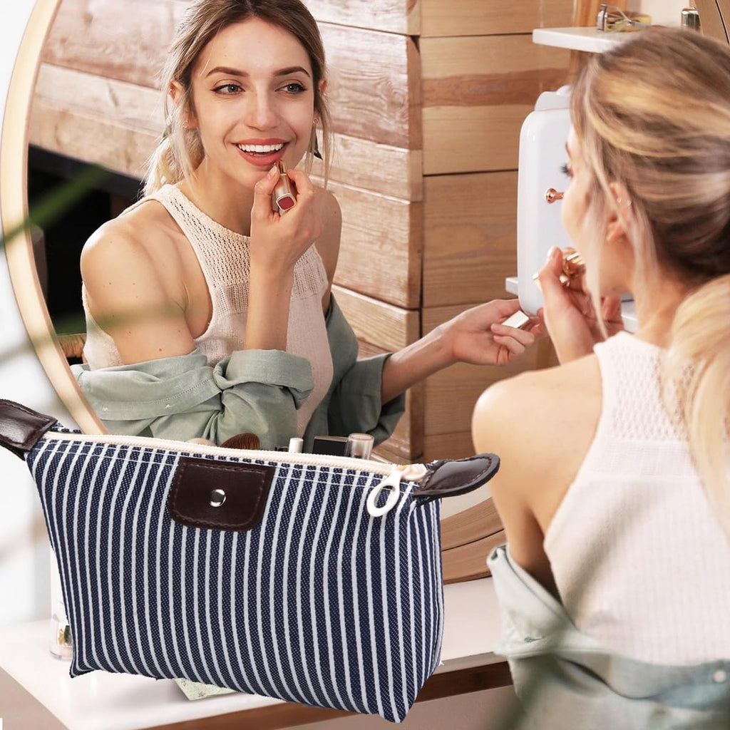 Makeup Bag,Cosmetic Bag Handbag Mini Pouch Purse Casetravel Beauty Makeup Travelling Accessory for Woman Girls Travel Essentials