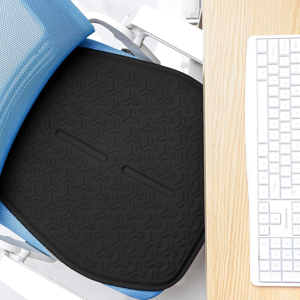 Large Gel Seat Cushion, Breathable 3D Surface Car Seat Cushion for Long-Time Driving, Relieving Sedentary Pressure for Home Office Chair/Wheelchair, Black