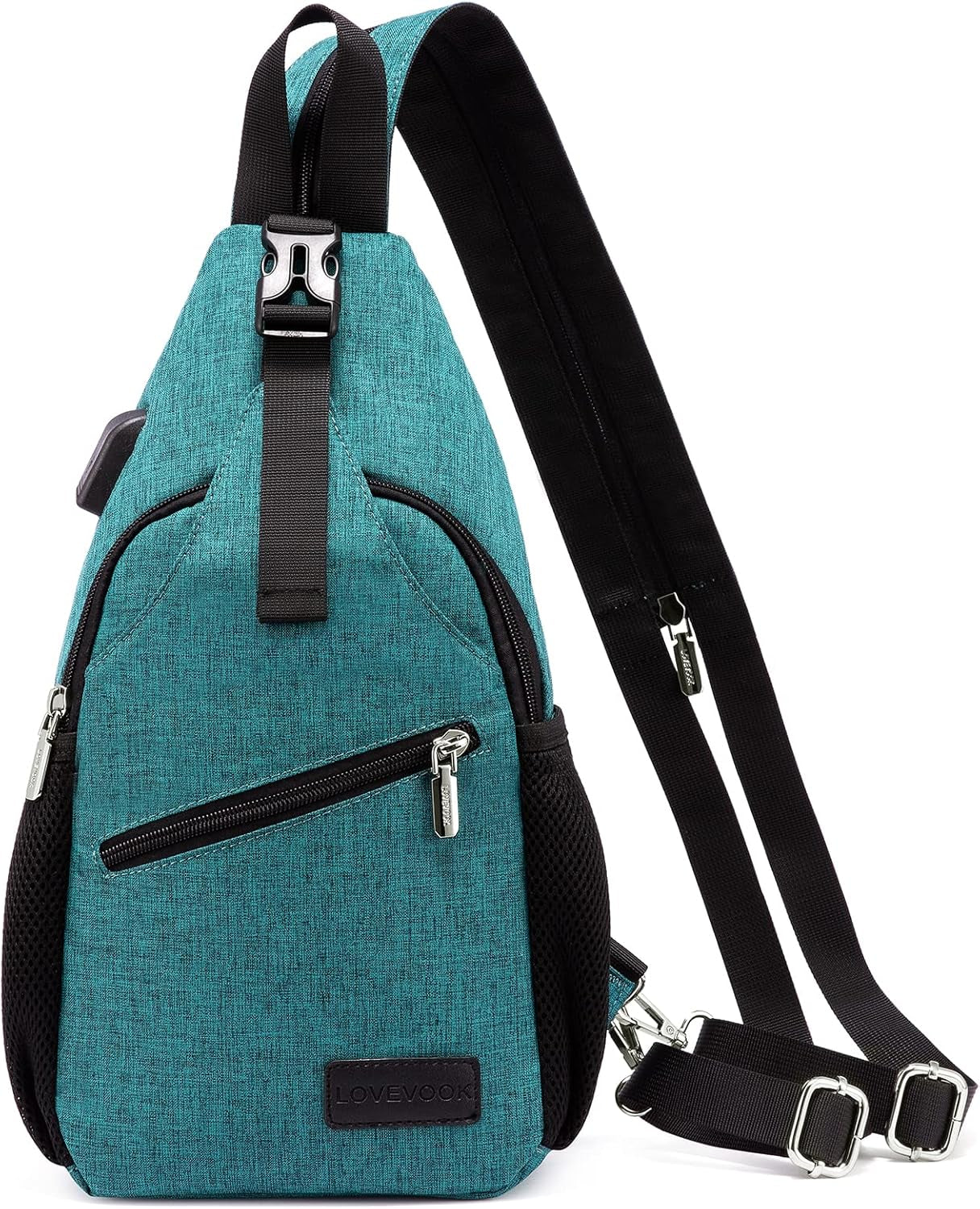 Sling Bag for Women Casual Daypack Nylon Crossbody Sling Backpack Travel Shoulder Bag Hiking Daypack