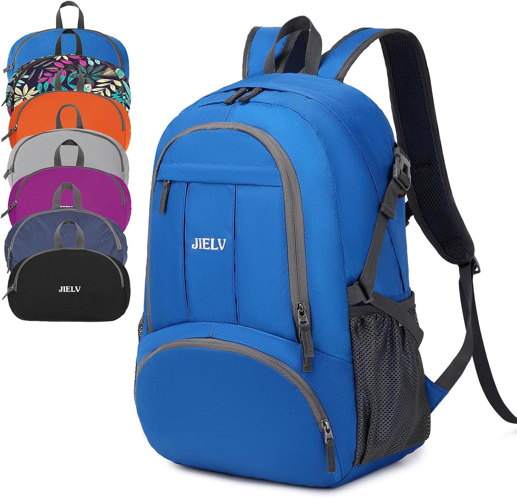 30L Lightweight Packable Backpack Small Foldable Hiking Backpack Waterproof Daypack Travel Camping Outdoor for Women Men Valentines Day Gifts(Lgiht Blue)