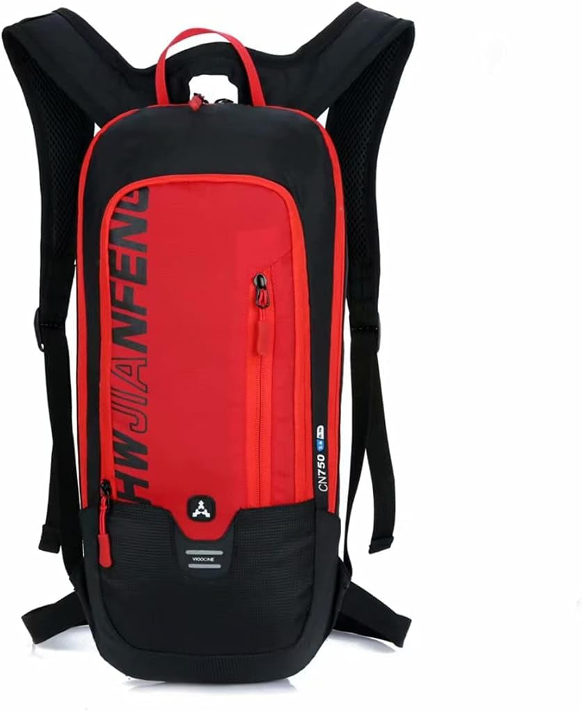 Cycling Backpack, 10L Bicycle Backpack Waterproof Breathable Bag for Outdoor Travel Hiking Climbing Biking Running Skiing (Red)