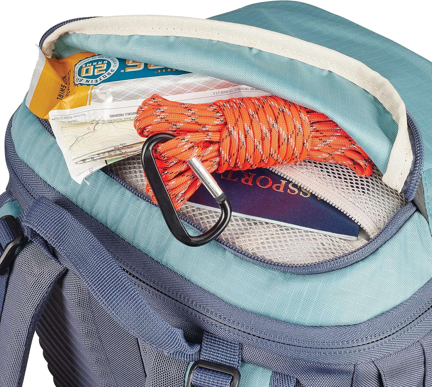 Pathway 2.0 Backpack with Hydration Storage Sleeve, for Hiking, Biking, Camping, Traveling, Arctic Blue, 30L