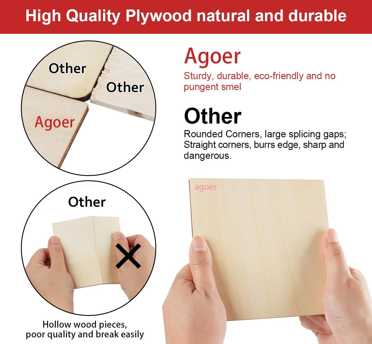 12,7 X 12,7 X 3Cm Natural Wooden Square for Woodcraft,50Pcs Unfinished Plain Wood Pieces,Blank Wood Slices for DIY Crafts Home Painting Staining Unfinished Wood Cup Coasters Laser Engraving Carving