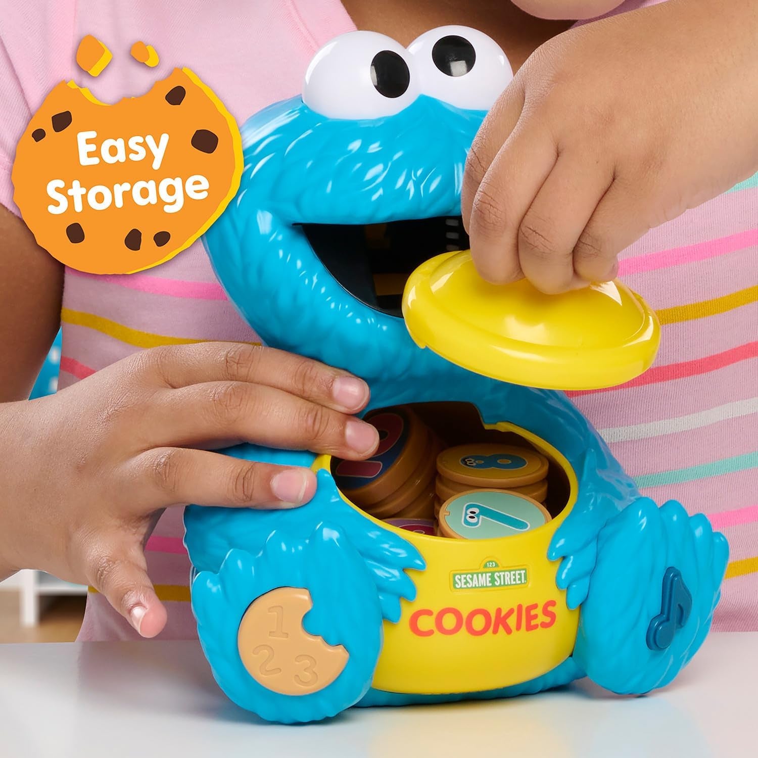 Sesame Street Cookie'S Counting Jar, 12-Pieces, 20+ Phrases and Sounds, Learning and Education, Kids Toys for Ages 2 Up