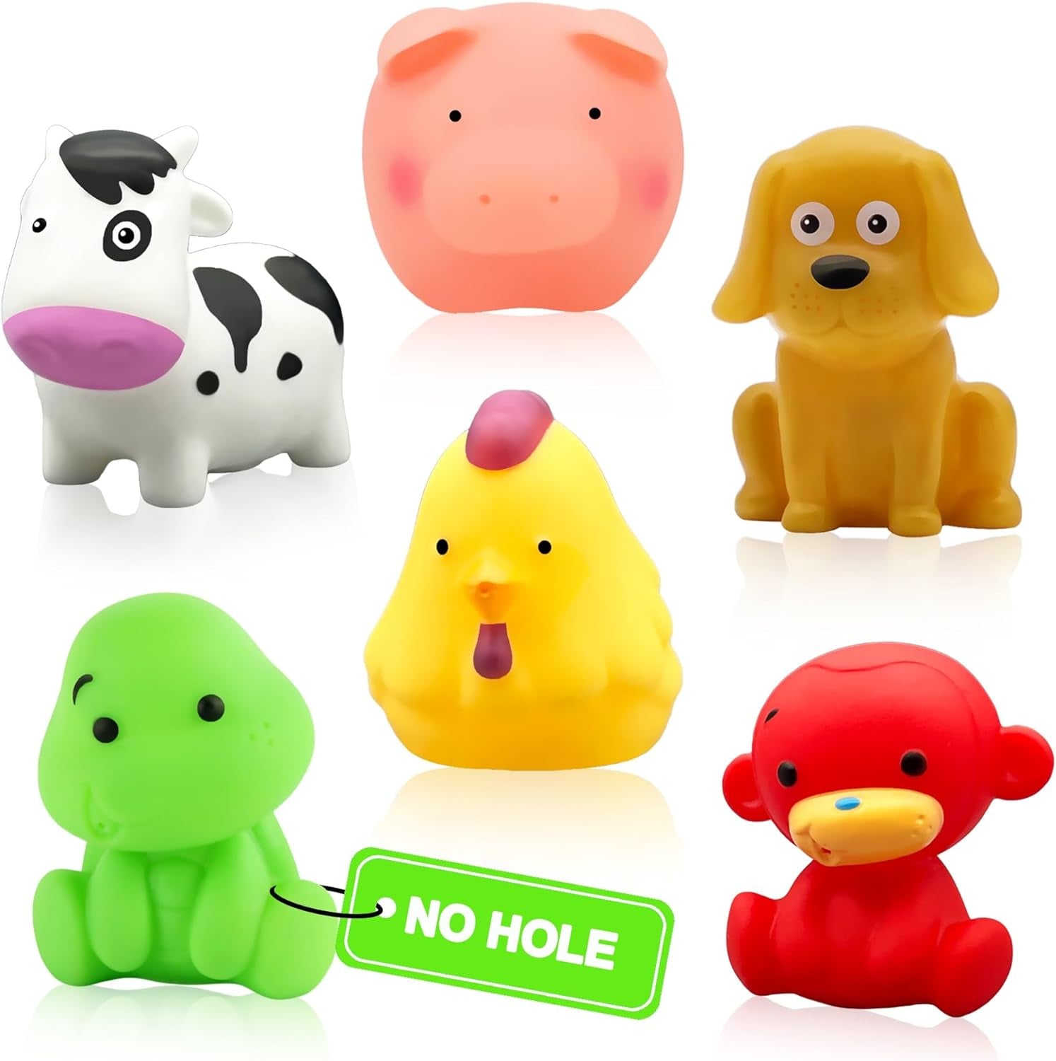 Mold Free Baby Bath Toys - No Hole Bath Toys for Kids Ages 1-3 | Floating Toys | Bathtub Tub Pool Water Table Toys | Toddler Infant Gifts | Baby Toys 6-12-18 Months | 1 2 3 Year Old Girl Boys Gifts