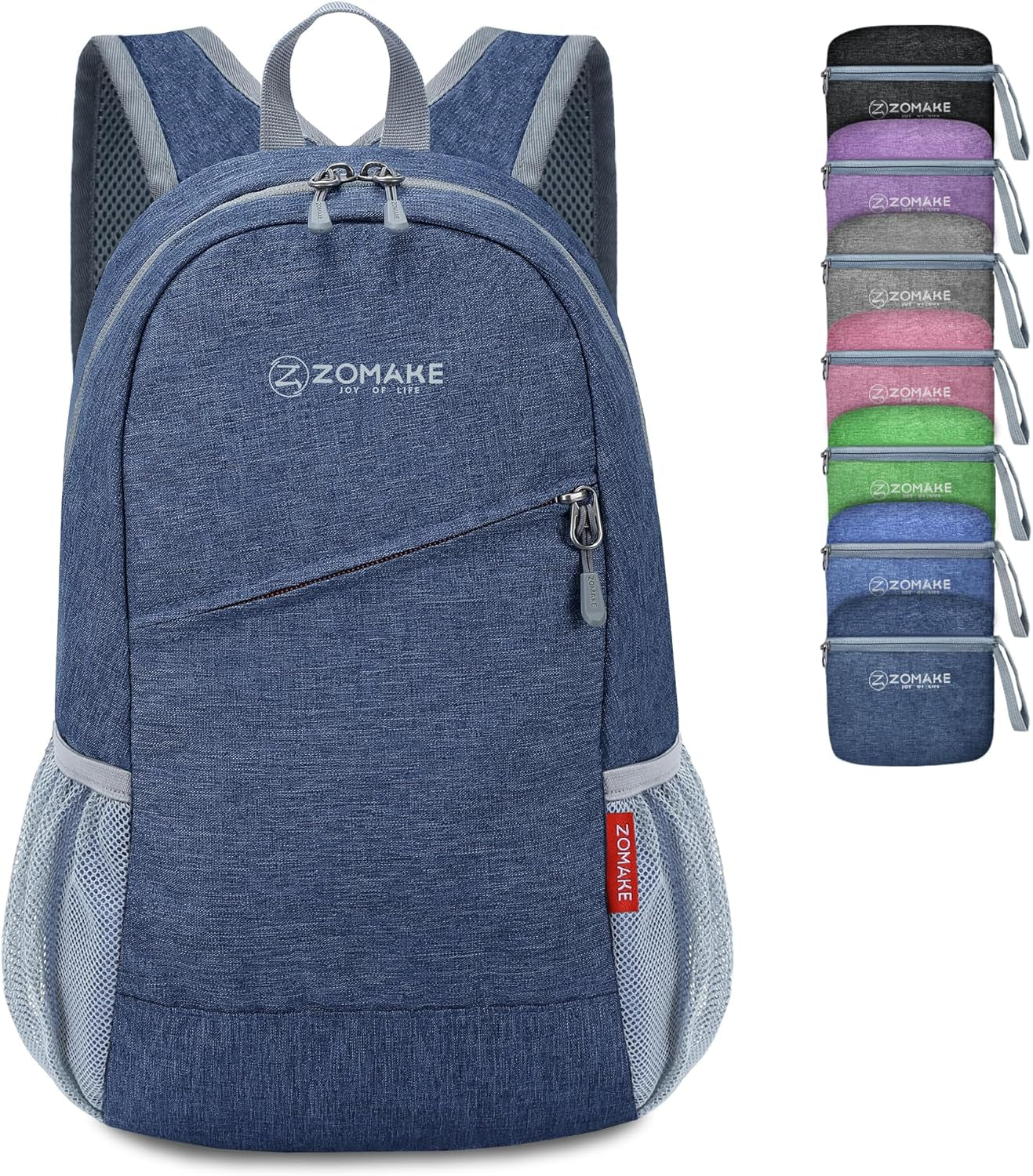 Ultra Lightweight Packable Backpack 10L, Small Daypack Light Foldable Backpacks Water Resistant Day Bag for Hiking(Navy Blue)