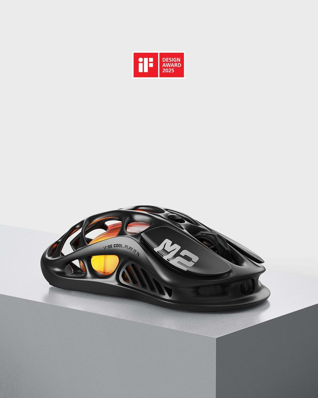 Mercury M2 Wireless Gaming Mouse with 26,000 DPI, PAW3395DM Sensor -79G Lightweight Hollowed-Out Design -5 Programmable Buttons -5 Dynamic Lightsync RGB - Stealth Black