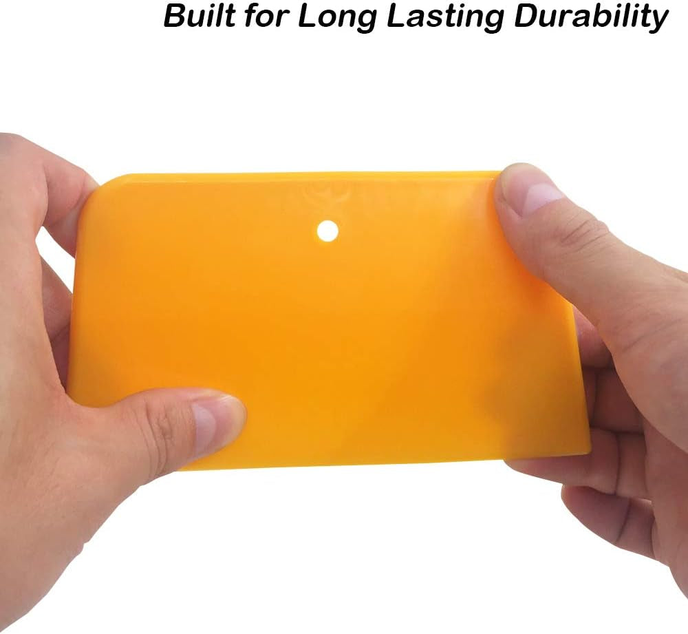 Set of 9 Body Filler Spreaders Automotive Body Fillers,  4, 5, 6 Inch Reusable Plastic Spreader for Applying Fillers, Putties, Glazes, Caulks and Paint