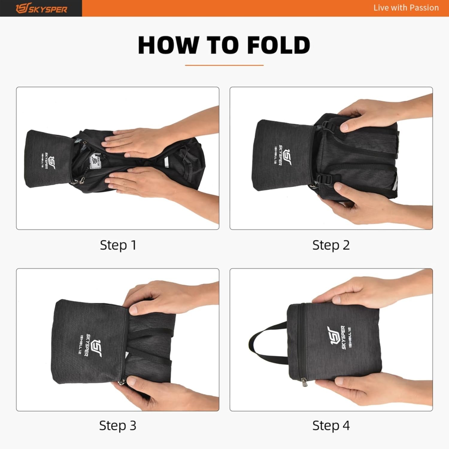 Small Hiking Backpack -12L Lightweight Packable Daypack for Travel Foldable Tear Resistant Backpacks for Women Men