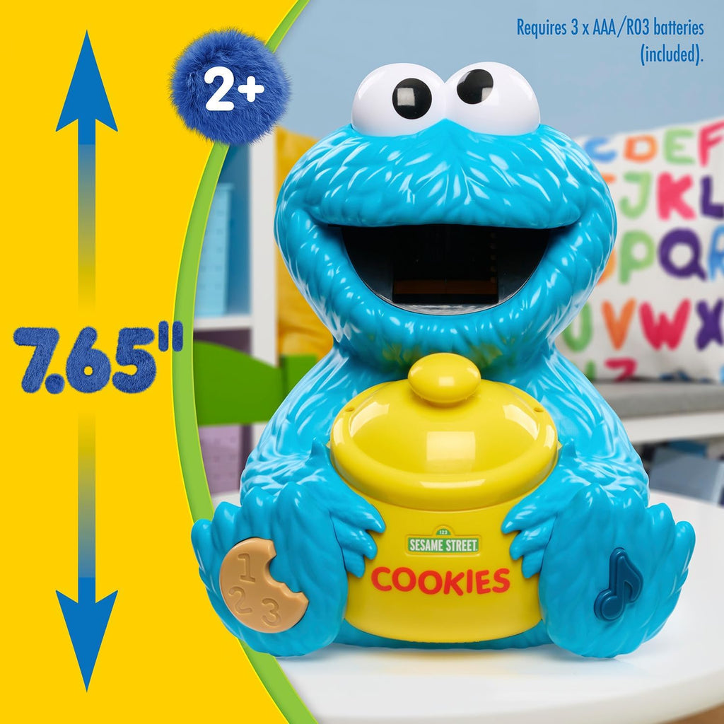 Sesame Street Cookie'S Counting Jar, 12-Pieces, 20+ Phrases and Sounds, Learning and Education, Kids Toys for Ages 2 Up
