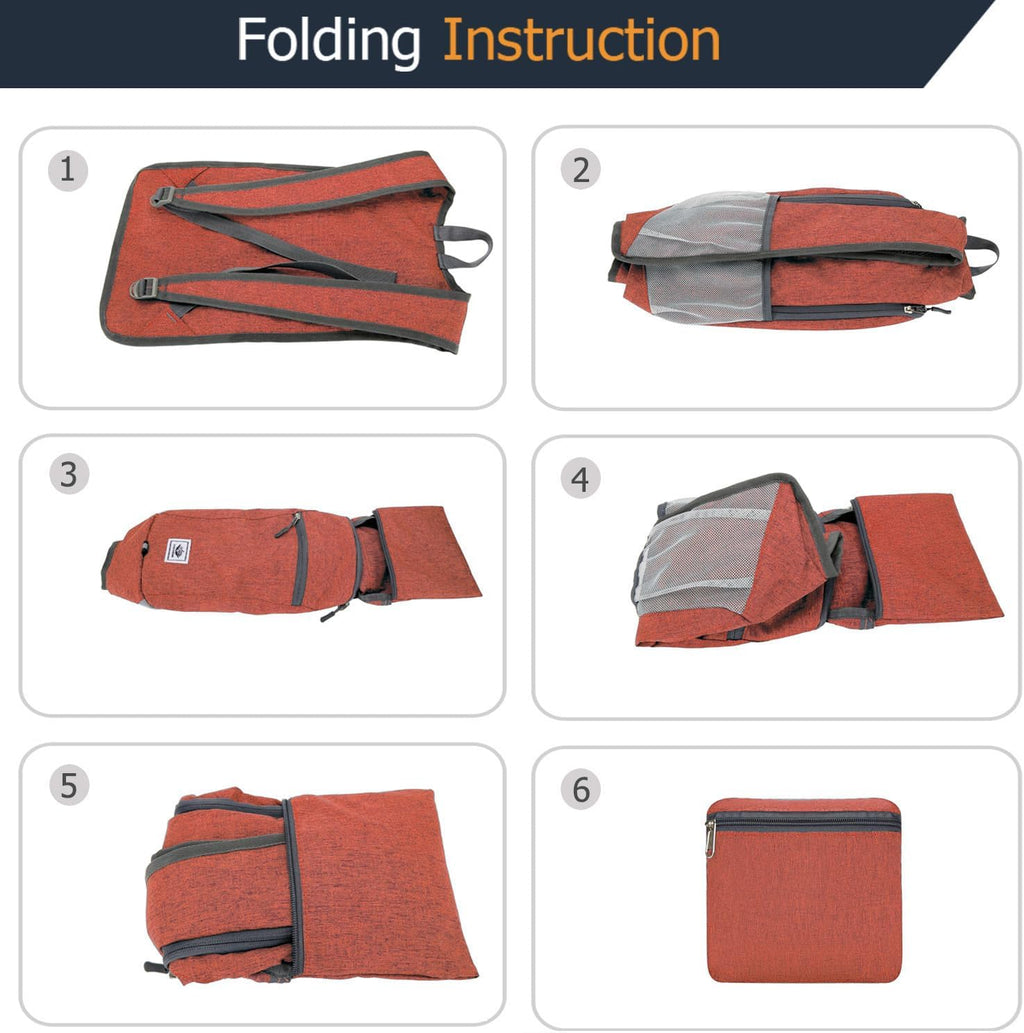 Small Daypack 15L Hiking Backpack Packable Lightweight Travel Day Pack Casual Foldable Shoulder Bag for Women Men