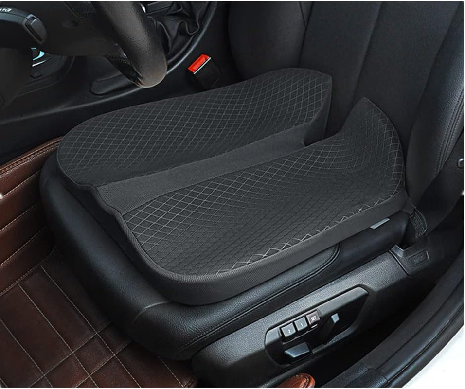 Ergonomic Memory Foam Cushion, Slip Resistant and Comfortable, Relieve Sciatic Nerve, Used for Car Seats, Office Chairs, Dining Chairs, Etc (Black)