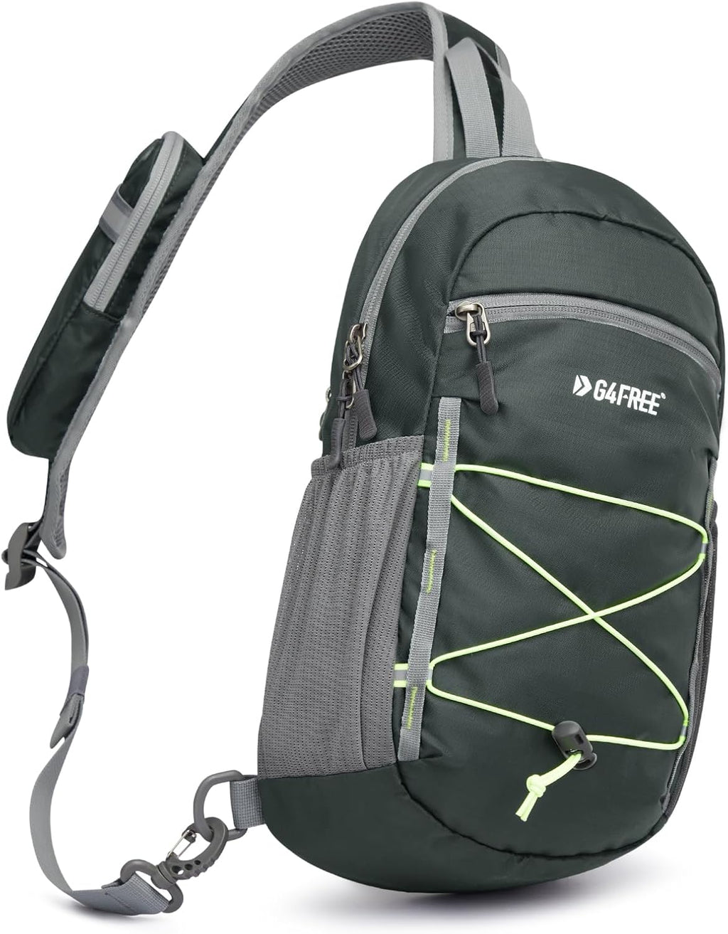 Sling Bag Backpack RFID Blocking Crossbody with Front Pocket Hiking Daypack Outdoor Chest Bag for Women Men