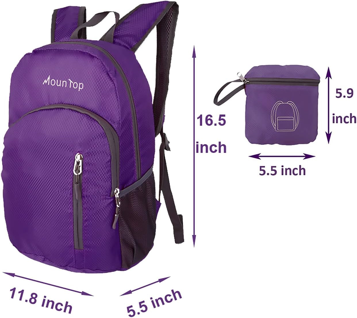 Outdoor Lightweight Foldable Water Resistant Backpack for Travel Hiking Riding