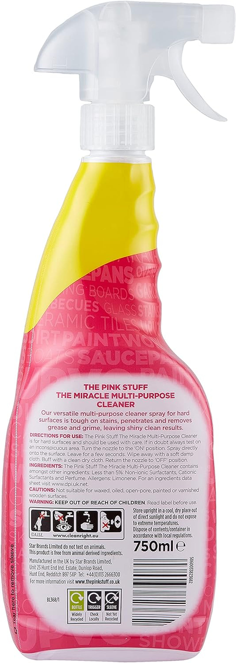 Stardrops -  Miracle Multi-Purpose Cleaner – Removes Grease, Grime, and Stains on Kitchens, Bathrooms, Floors, and More