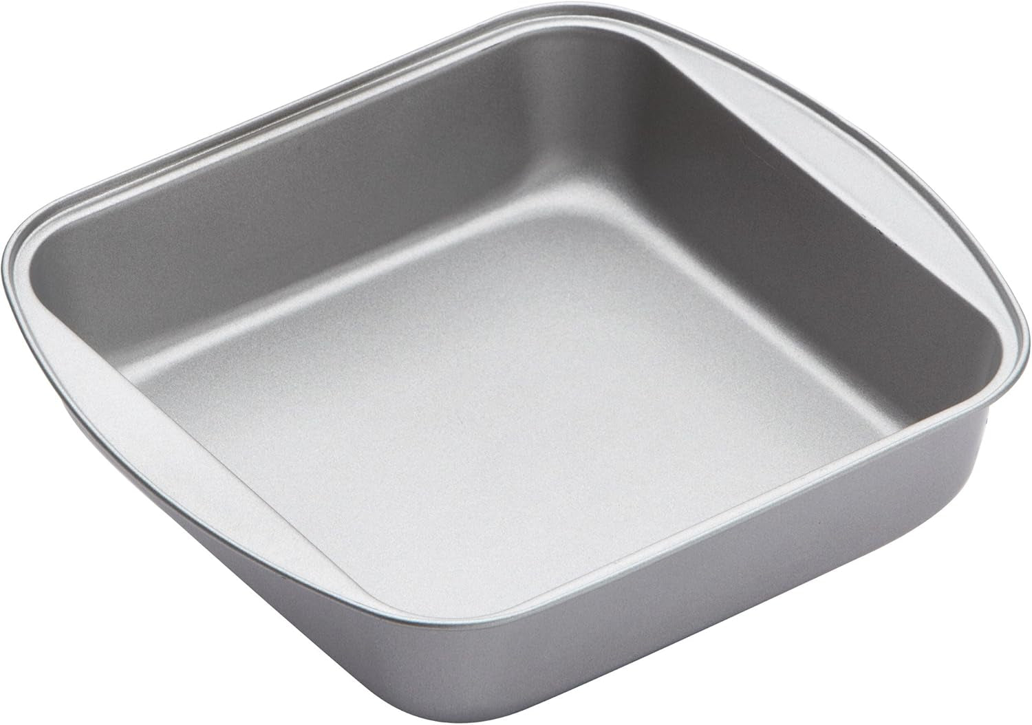 Non-Stick Square Baking / Roasting Tin, 24.5 X 22 X 4.5 Cm (9.5" X 8.5" X 2"), Silver