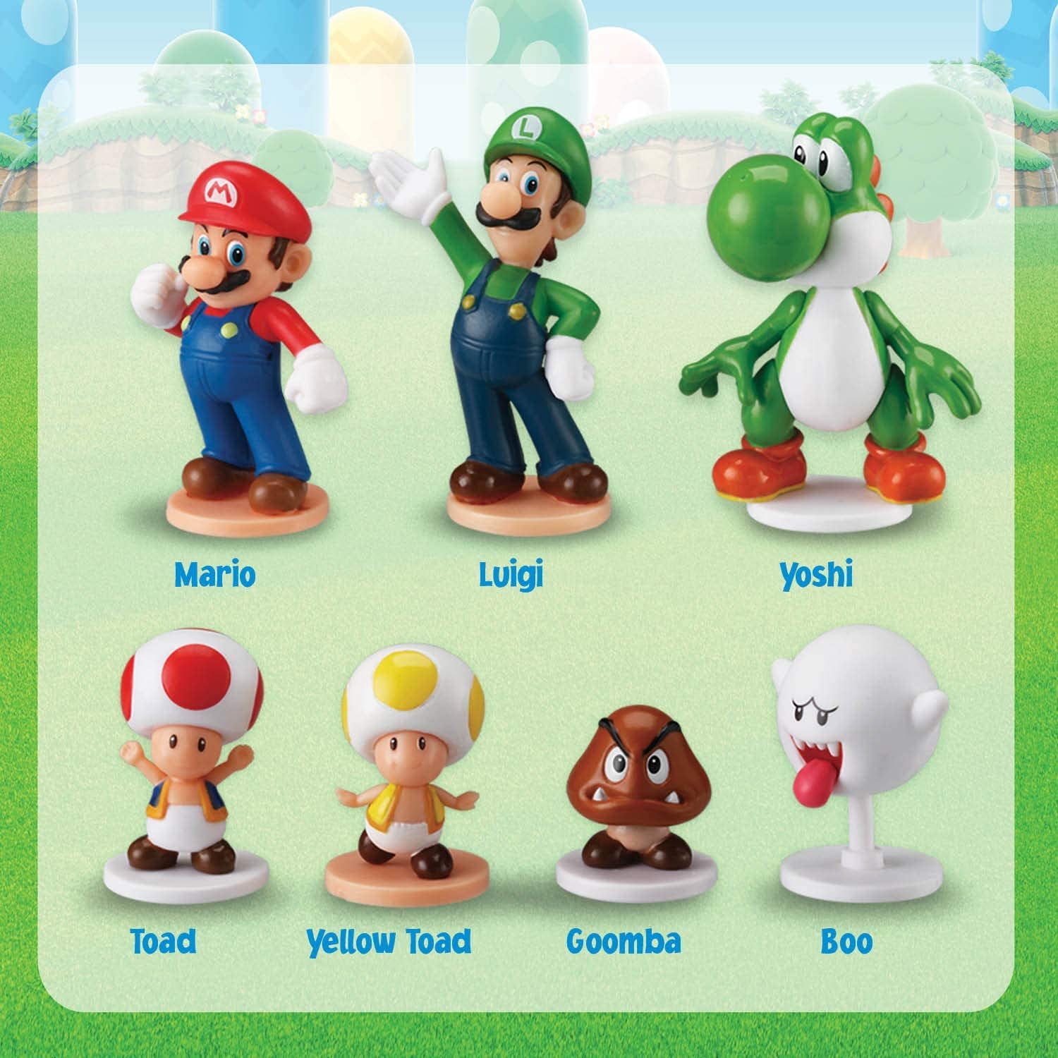 Games Super Mario Blow Up! Shaky Tower Balancing Game - Tabletop Skill and Action Game with Collectible Super Mario Action Figures (Pack of 1)