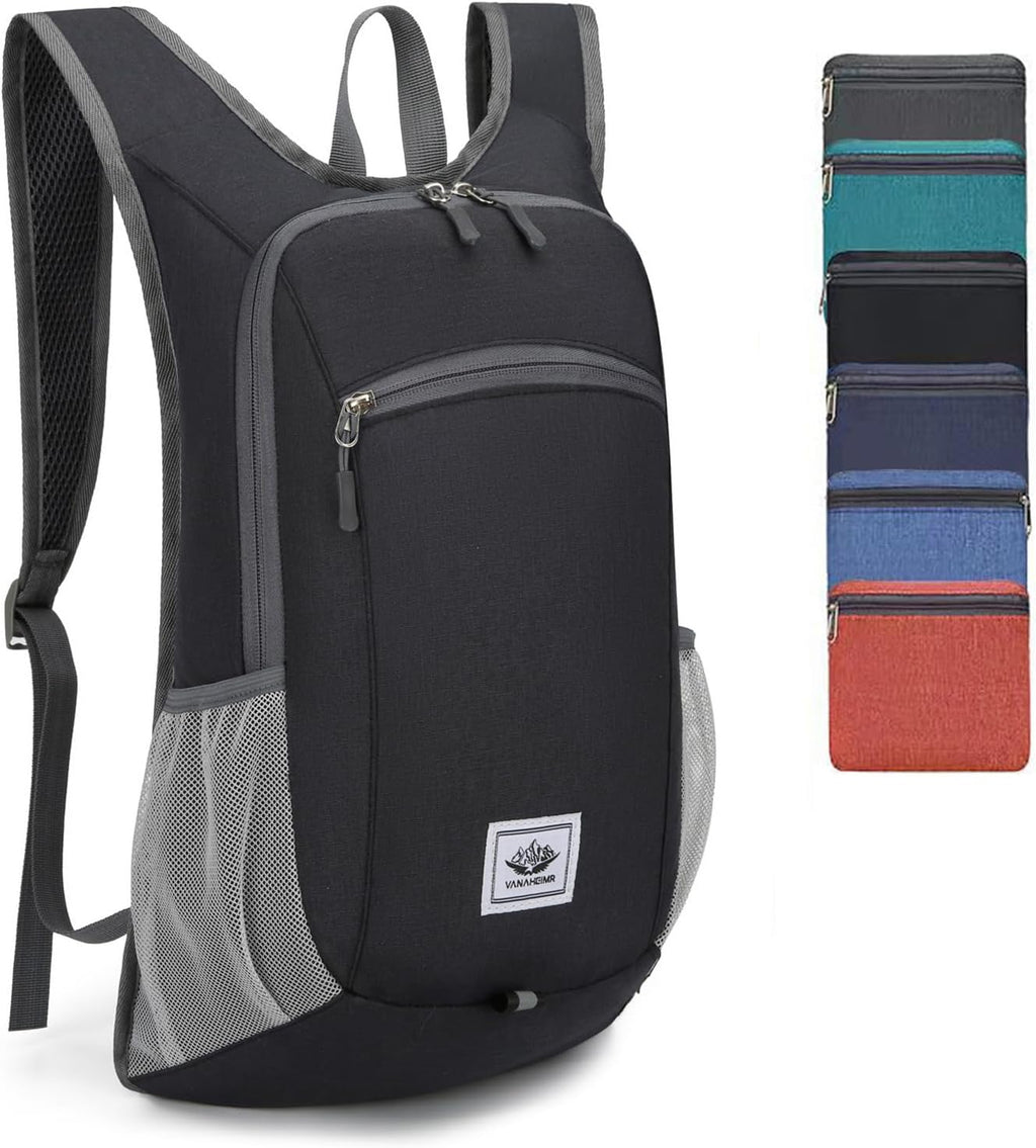 Small Daypack 15L Hiking Backpack Packable Lightweight Travel Day Pack Casual Foldable Shoulder Bag for Women Men