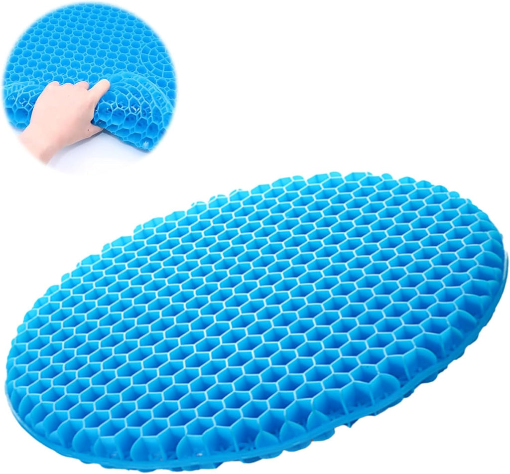 Gel Cushion for Sitting, Soft Sitter Cushion, Gel Cushion for Sitting Gel Seat Cushion for Long Sitting Breathable Cool Double Thick Seat Cushion Cushion for Office Chair Car Wheelchair