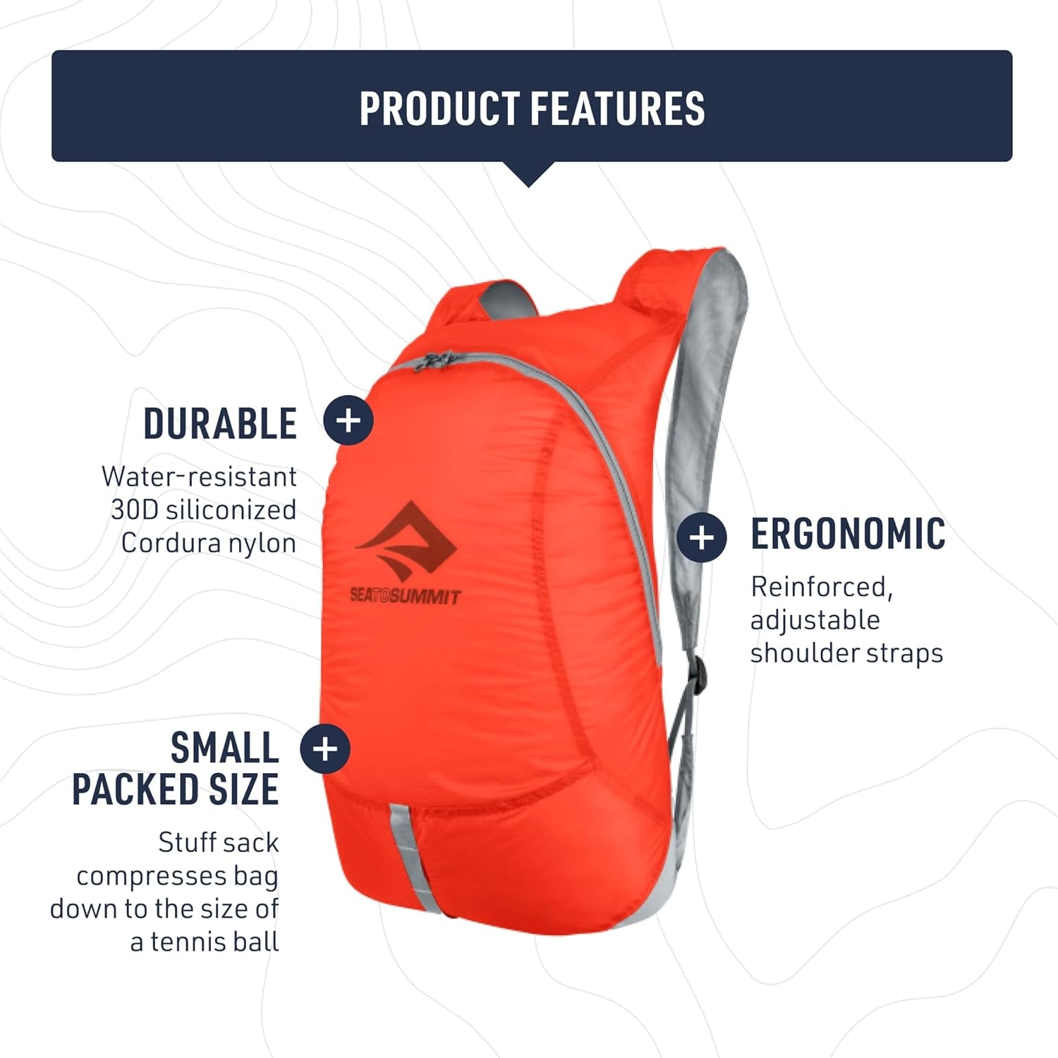 Ultra-Sil Ultralight Day Pack, 20-Liter, Atoll Blue