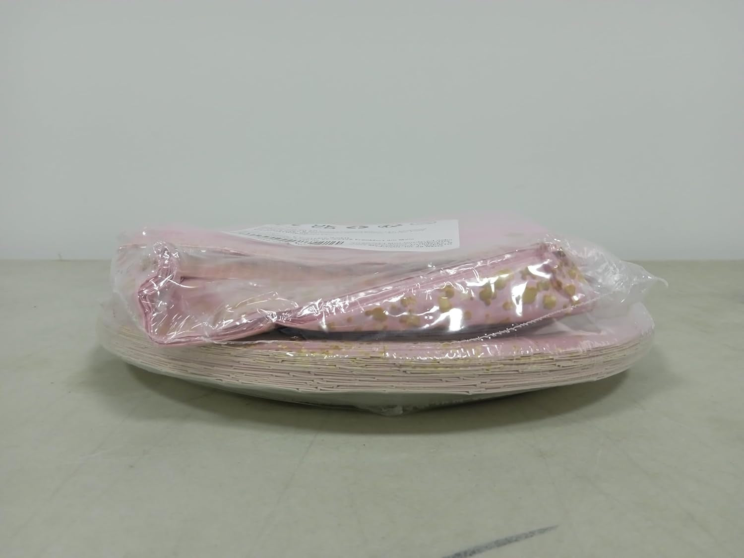 Miss Onederful Birthday Decorations - Pink Gold Plates, Napkins, Tablecloth, First Tableware for Baby Shower 1St Girls Decorations, Serve 20 Guests, JY-26