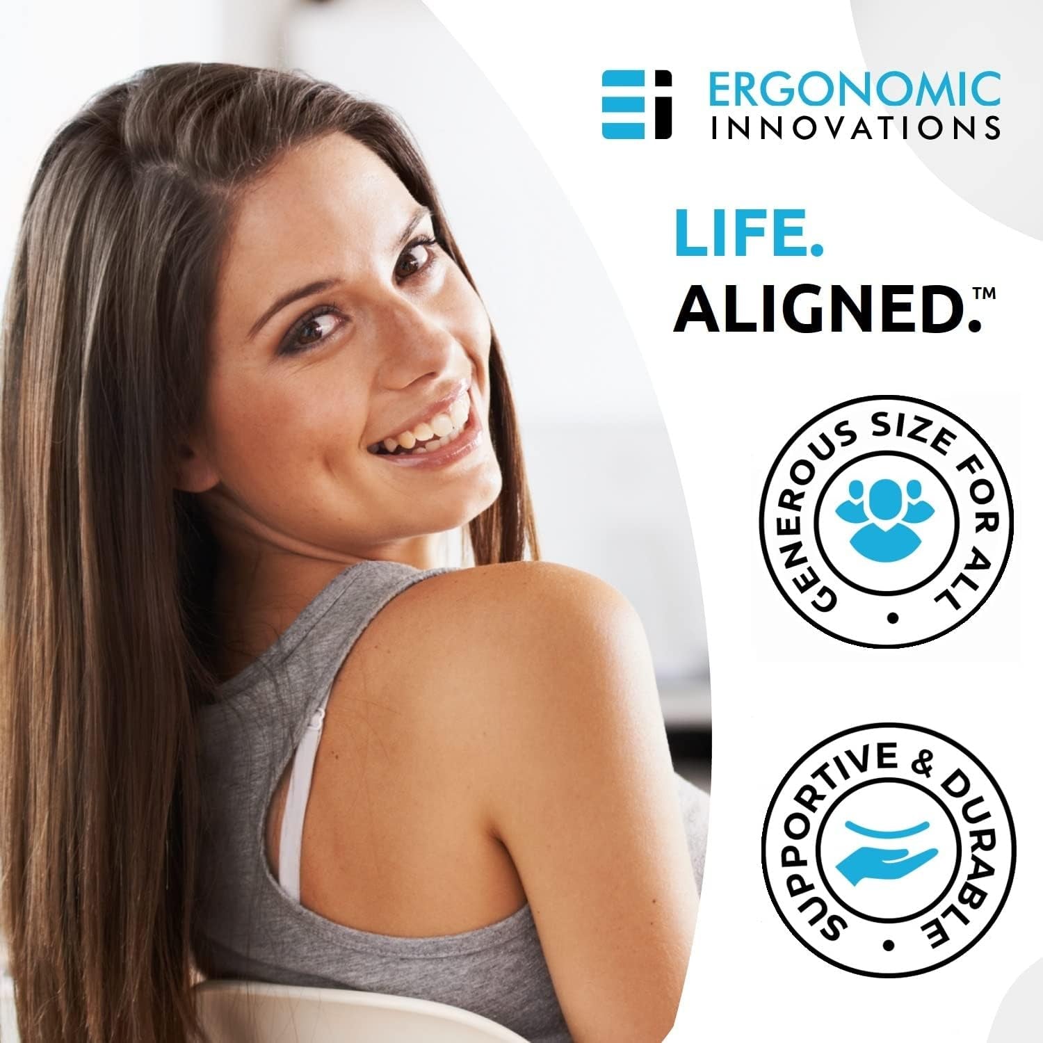 Memory Foam Seat Cushion for Pressure Relief - Gel Enhanced Coccyx Cushion for Tailbone Pain - Lower Back Support, Sciatica Seat Cushions, Office Chair Cushion for Long Sitting