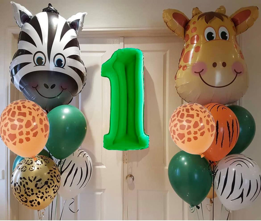 Jungle 1St Birthday Decoration - Wild One, Giraffe & More Balloons