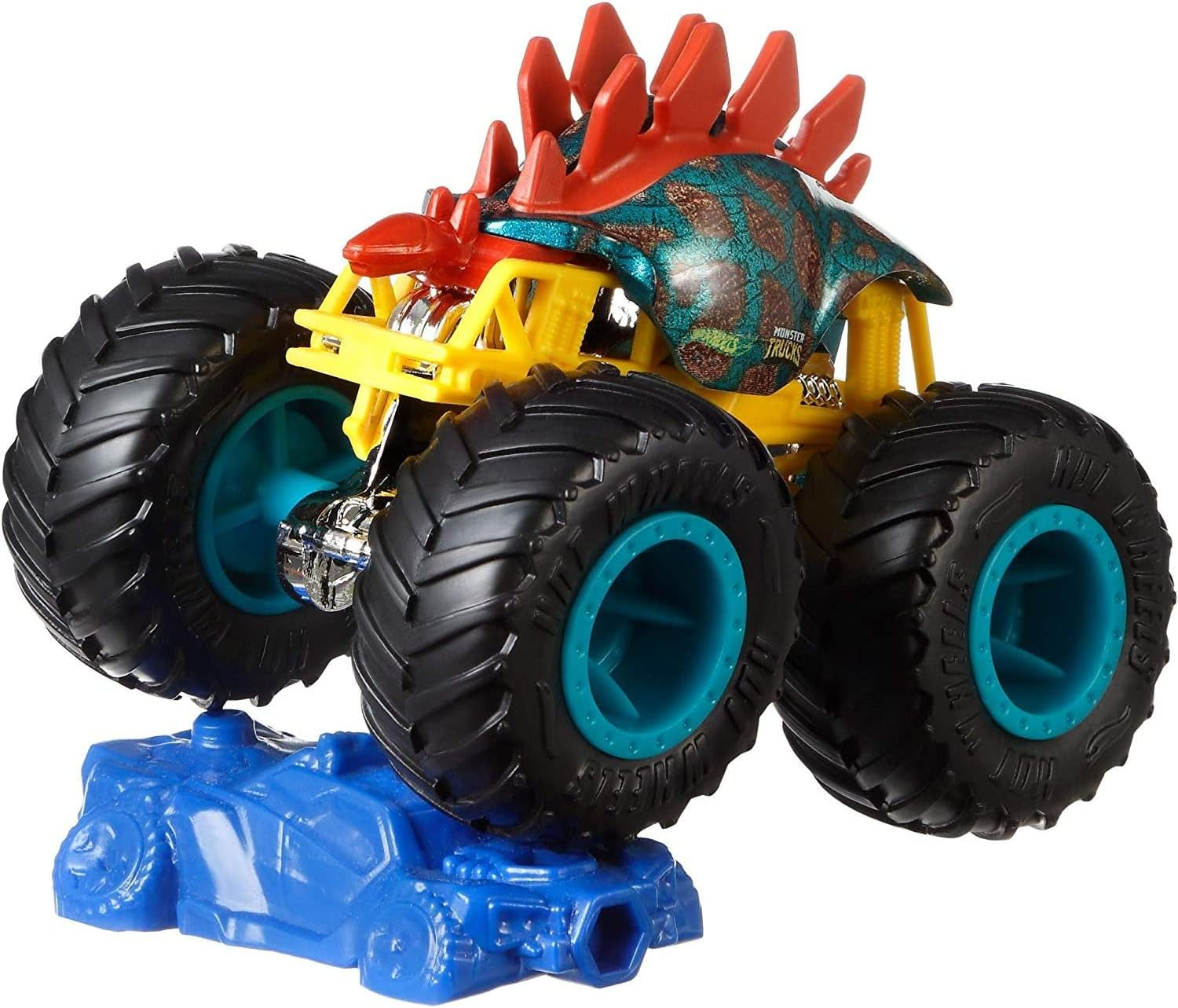 Monster Trucks Set, 1 Toy Truck in 1:64 Scale & 1 Crushable Car, Vehicle Play for Kids & Collectors (Styles May Vary)