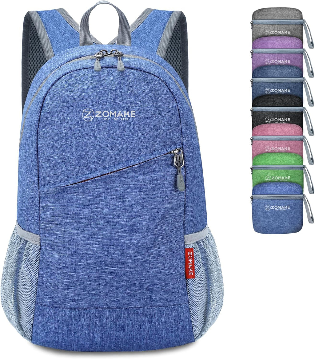 Ultra Lightweight Packable Backpack 10L, Small Daypack Light Foldable Backpacks Water Resistant Day Bag for Hiking(Dark Blue)