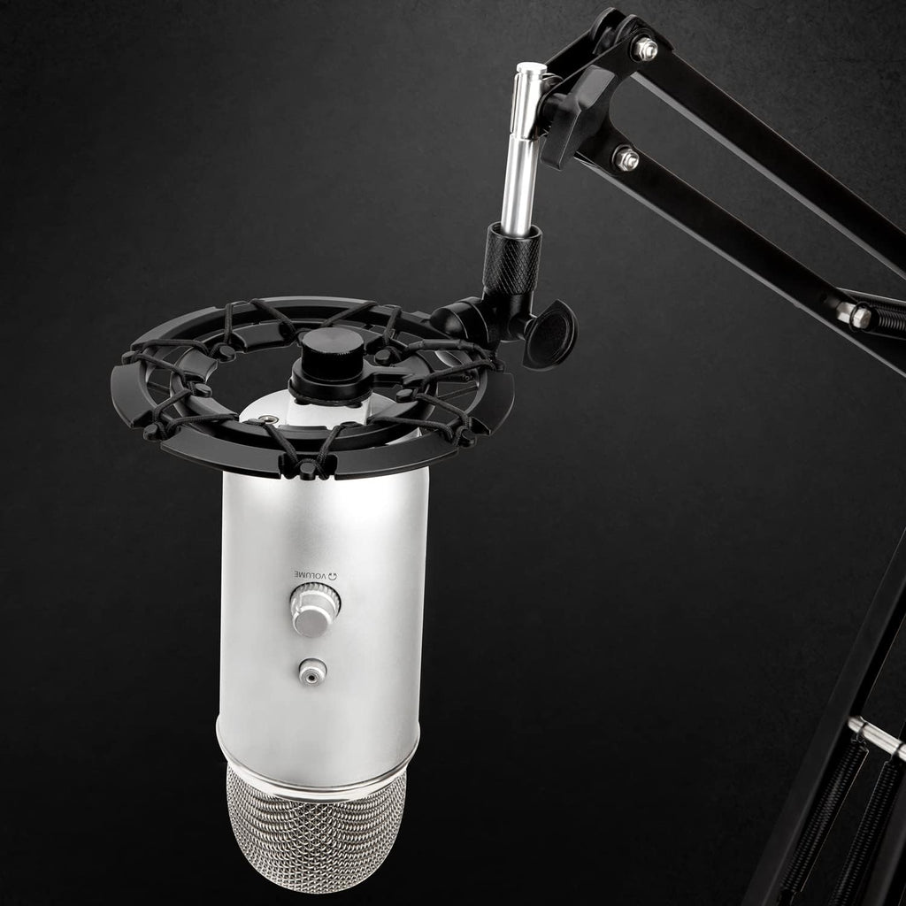 Shock Mount for Blue Yeti and Yeti Pro Microphone, Alloy Shockmount Reduces Vibration Noise and Improve Recording Quality