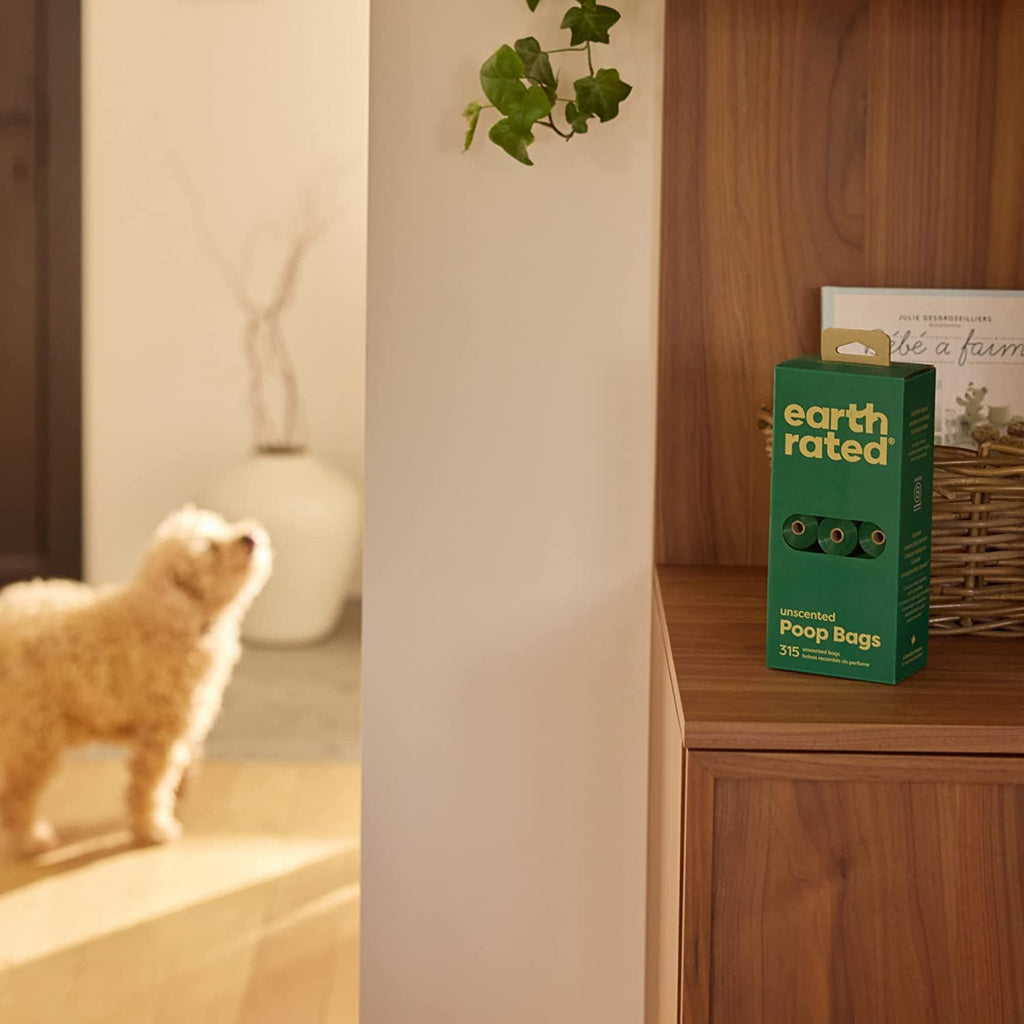 Dog Poo Bags, Guaranteed Leak Proof and Extra Thick Waste Bag Single Refill Rolls for Dogs, Unscented, 315 Count