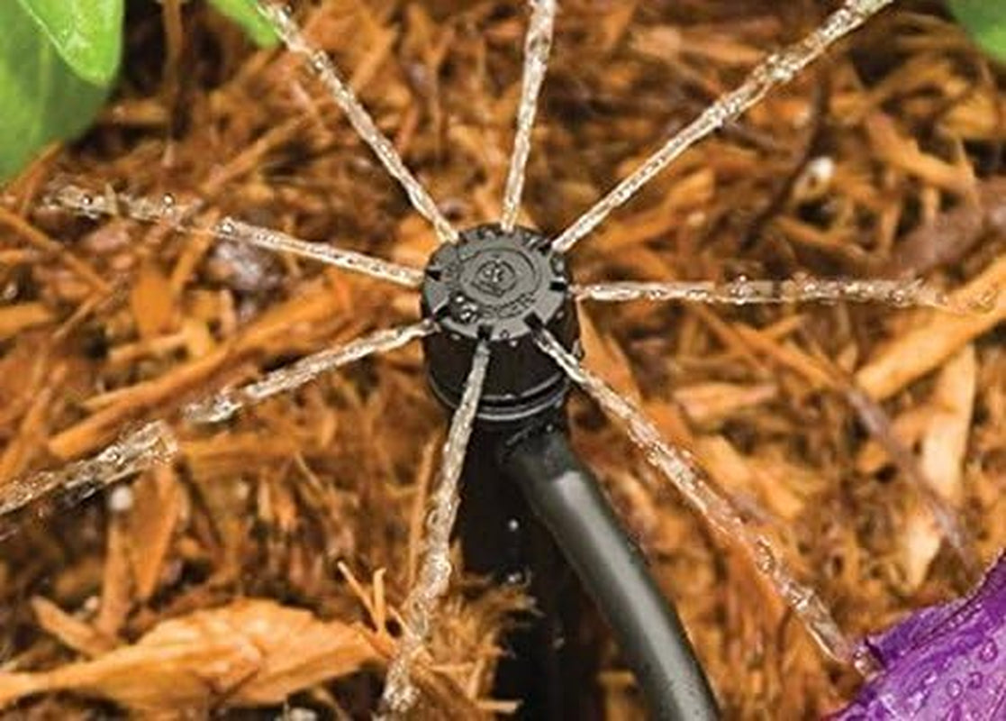 25PCS Adjustable Flow Irrigation Drippers 360 Degree Emitter Micro Sprinklers Drip System Perfect for 4Mm / 7Mm Tube