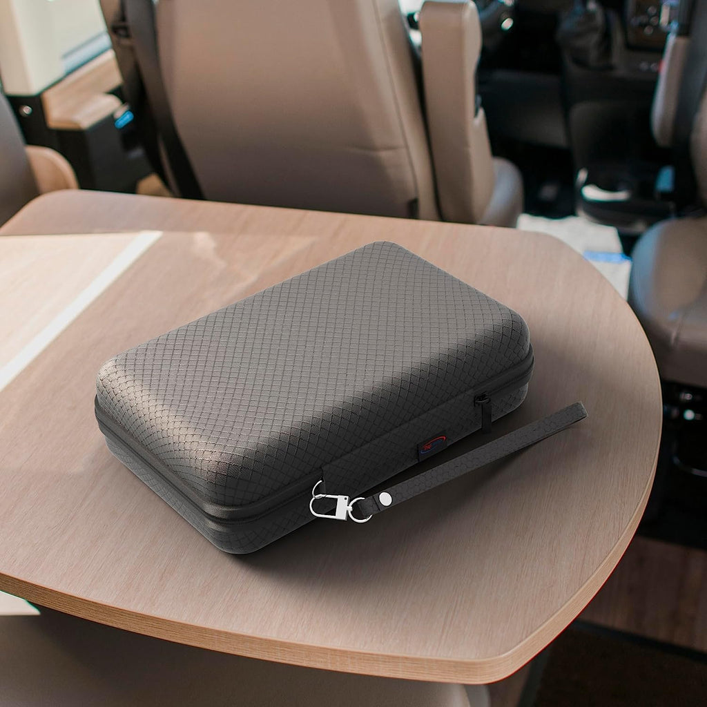 Black Hard Carry Case for Tomtom Go Superior 6’’ Classic 2Nd Gen Lite 6’’ Advanced Premium Basic Essential 6 Inch Discover 6’’ Go Camper Tour GO 6200 6250 Go Professional Tom Tom Sat Nav