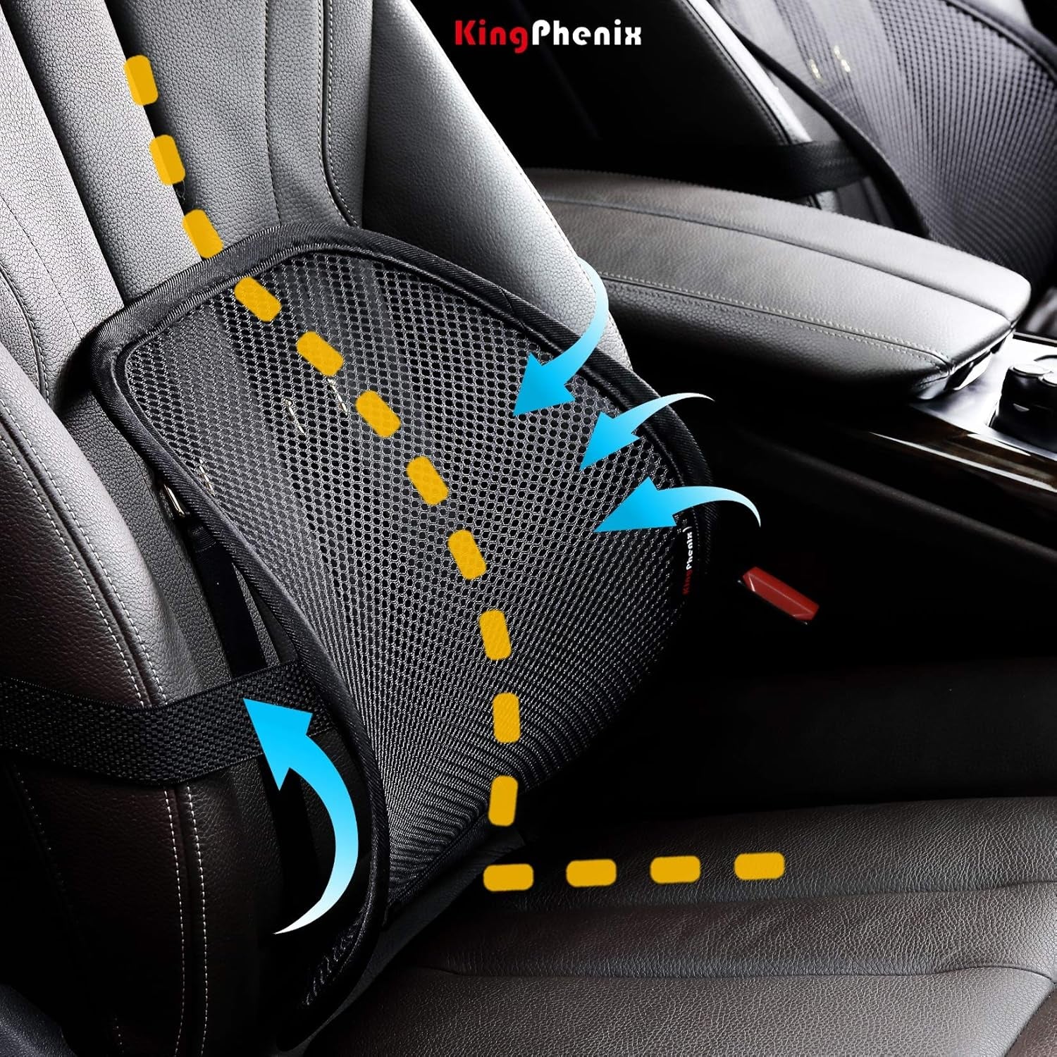 Lumbar Support (2 Pack) with Breathable Mesh, Suit for Car, Office Chair