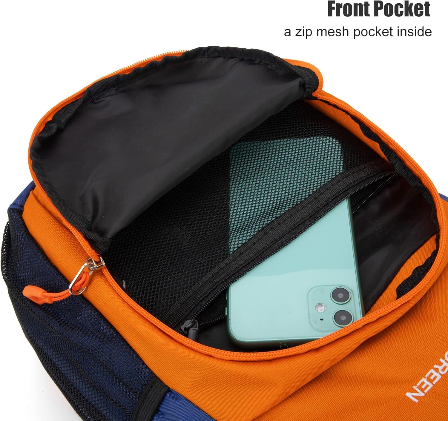 Little Kids Hiking Backpack, Toddler Backpack for Boys or Girls, Ideal for a Day Outdoor Adventures (Orange, Toddler - Small)