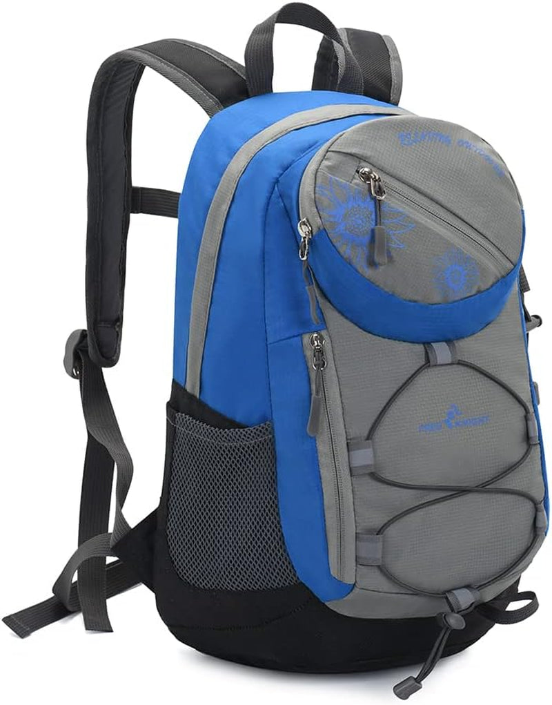 20L Waterproof Outdoor Sport Hiking Backpack,Small Size Lightweight Travel Daypack for Kids Boys Girls Cycling Camping (Blue)