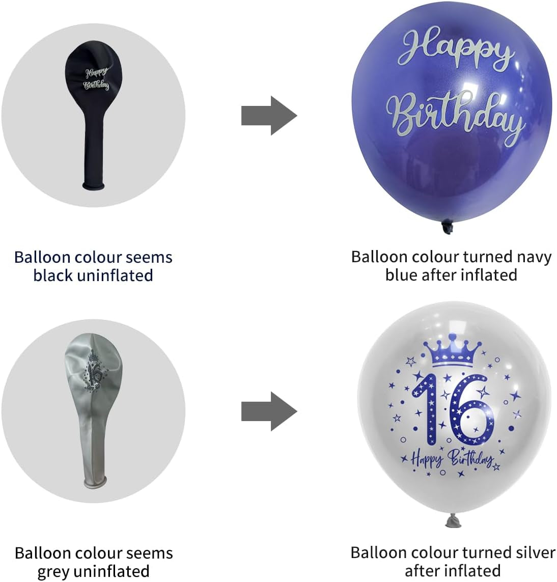 Boys 16Th Birthday Decorations Blue Silver 16Th Birthday Party Decorations 16 Pack Navy Silver Boy Happy 16Th Birthday Banner Bunting Kit by